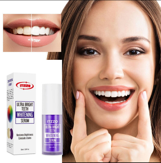 ITZZO Color Corrector Tooth Stain Removal | Teeth Whitening Booster | Purple Toothpaste |  Enamel-Safe - Goshop2gain, LLC