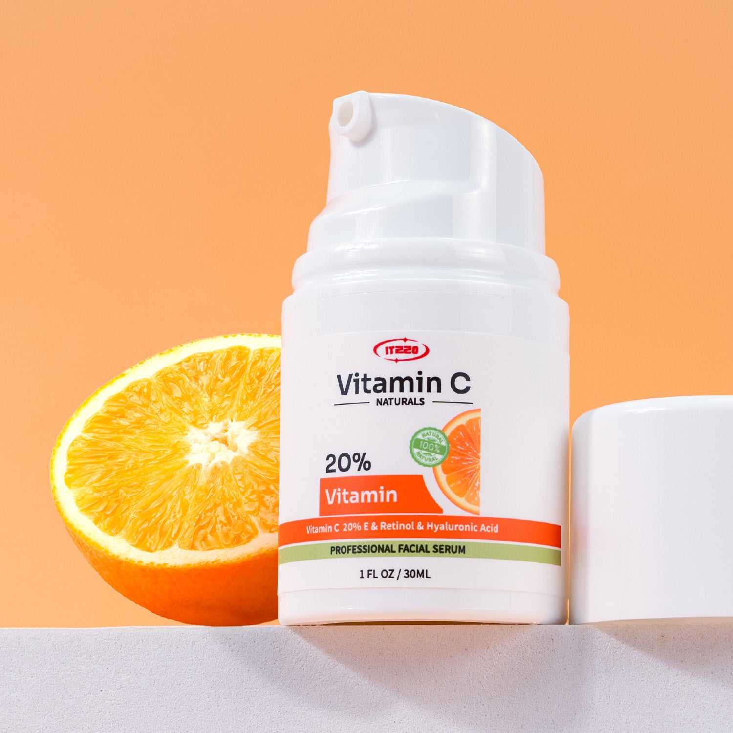 ITZZO New Vitamin C Face Serum with Hyaluronic Acid - Anti Aging Serum - Retinol, Niacinamide & Salicylic Acid