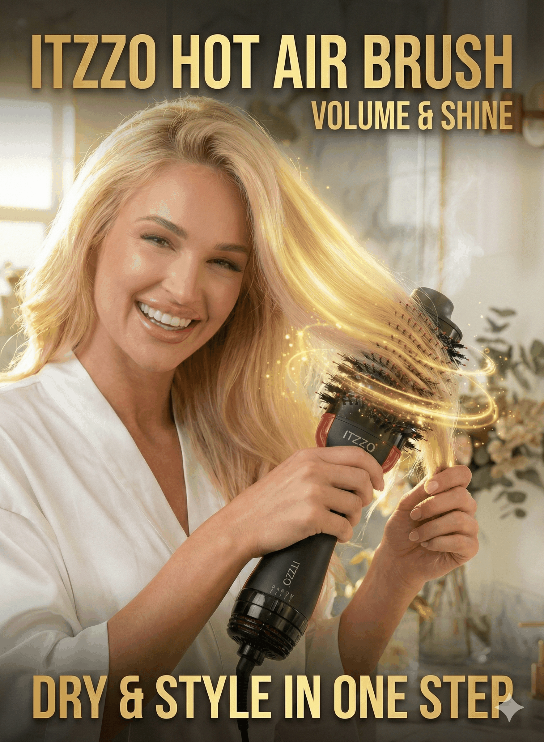 ITZZO® 4-in-1 Hair Dryer Brush & Volumizer