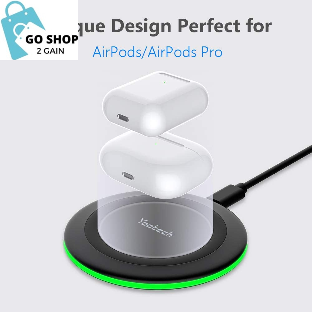 Wireless Charger,10W Max Fast Wireless Charging Pad Compatible with Iphone 15/15 Plus/15 Pro Max/14/13/Se 2022/12/11/X/8,Samsung Galaxy S22/S21/S20,Airpods Pro 2(No AC Adapter)
