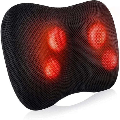 Shiastu Back Neck Massager with Heat, Shiatsu Deep-Kneading Massage for Muscle Pain Relief Spa-Like Soothing for Home Car and Office