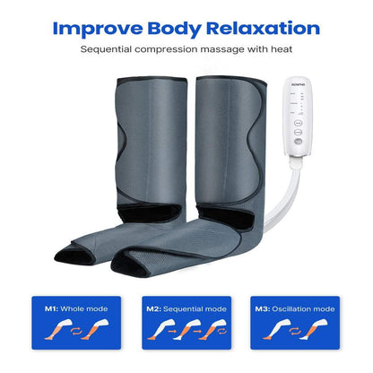 Foot and Leg Massager with Heat, 3 Modes 3 Intensities for Home/Office