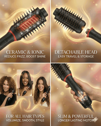 ITZZO® 4-in-1 Hair Dryer Brush &amp; Volumizer
