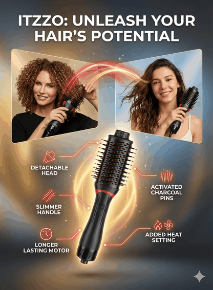 ITZZO® 4-in-1 Hair Dryer Brush &amp; Volumizer