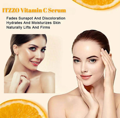 ITZZO NEW VITAMIN C FACE SERUM WITH HYALURONIC ACID - ANTI AGING SERUM - RETINOL, NIACINAMIDE & SALICYLIC ACID