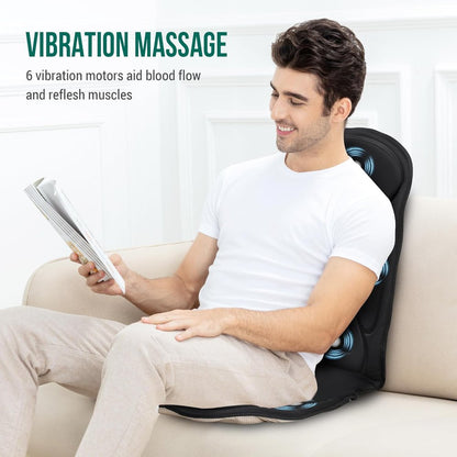 Back Massager with Heating Pad,  Massage Seat Cushion for Home Office Use