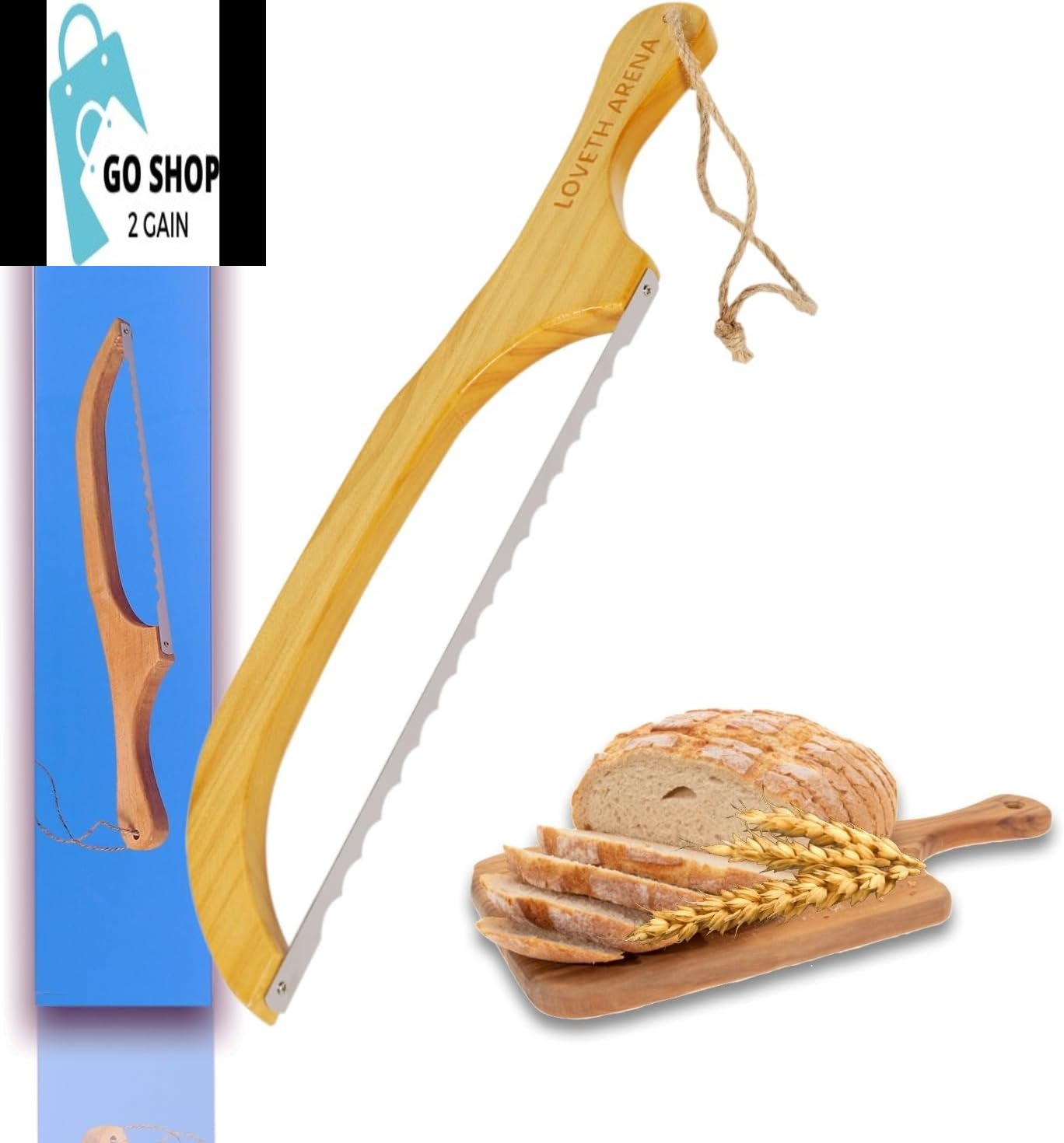 Ultimate Bread Slicer - Precision Bread Knife for Homemade Bread, Efficient Sourdough Bread Slicer and Bread Cutter, Loaf Cutter, Perfect for Bread Slicing 