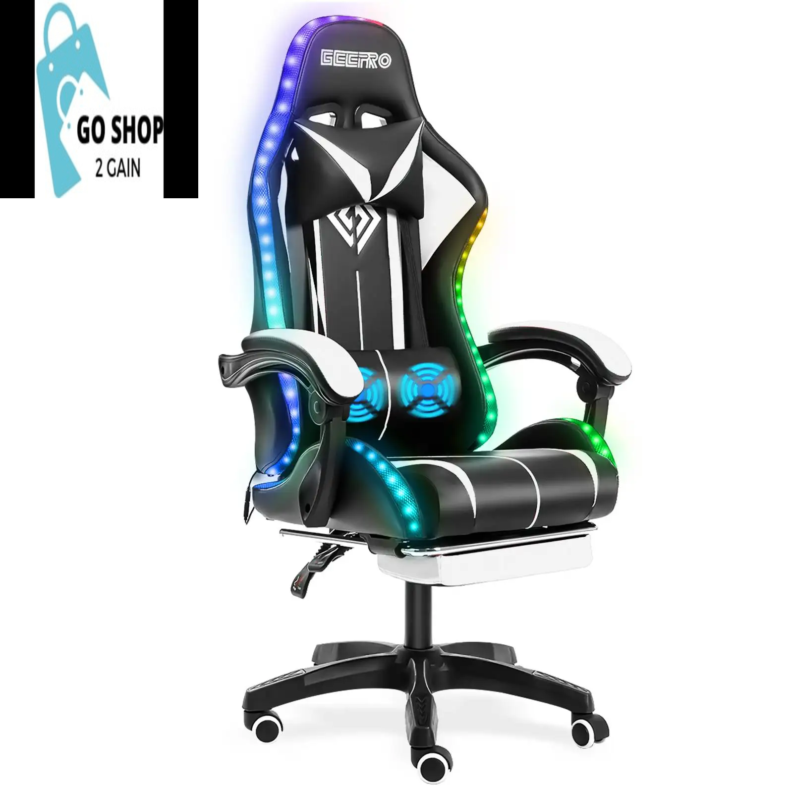 Ultimate Gaming Chair: RGB Light, Ergonomic Design, and 2-Point