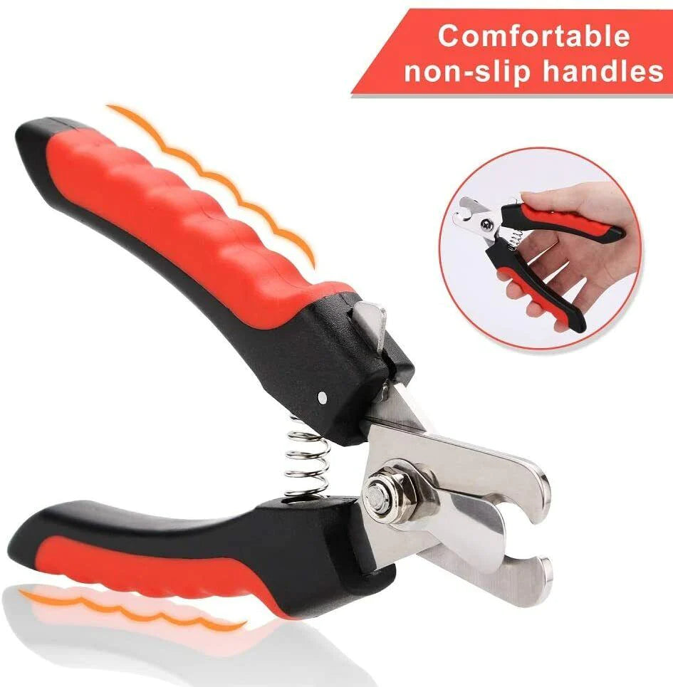 Dog Nail Clippers and Trimmer with Safety Guard Razor Sharp Blades Pet Grooming