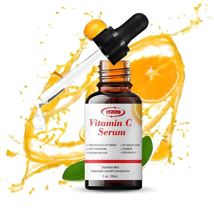2024 New Vitamin C Face Serum with Hyaluronic Acid - anti Aging Serum - Reduce Dark Spots, Acne & Wrinkles - Retinol, Niacinamide & Salicylic Acid, Brightening Skin Serum for Glowing Skin
