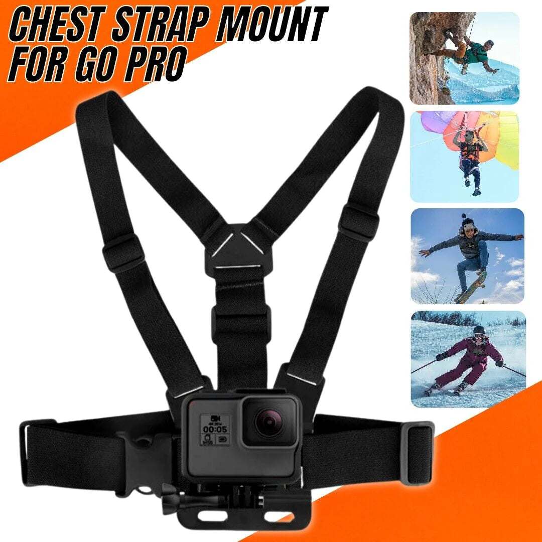 Chest Harness Body Strap Mount Accessories Adjustable for Iphone Gopro Android