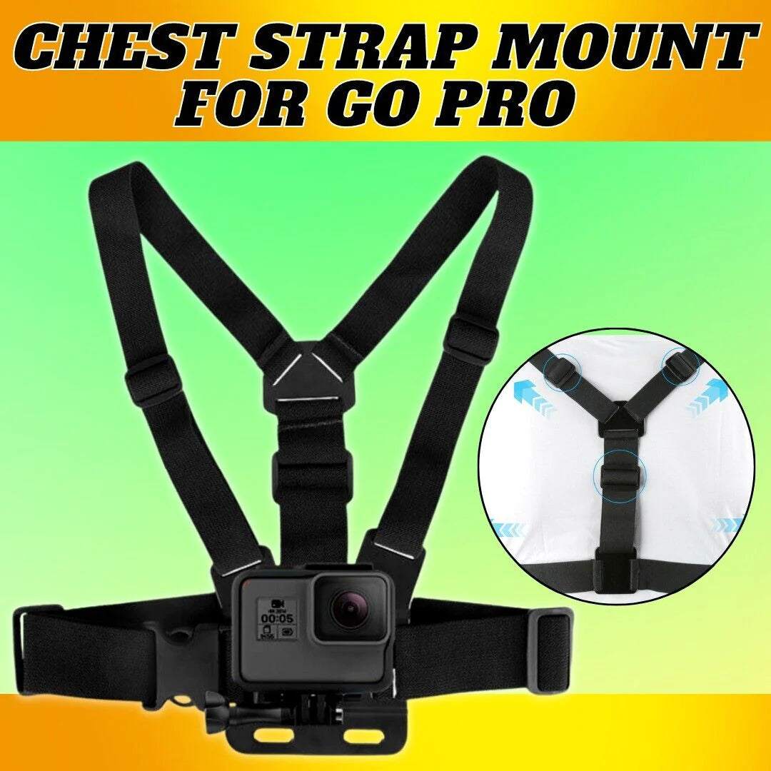 Chest Harness Body Strap Mount Accessories Adjustable for Iphone Gopro Android