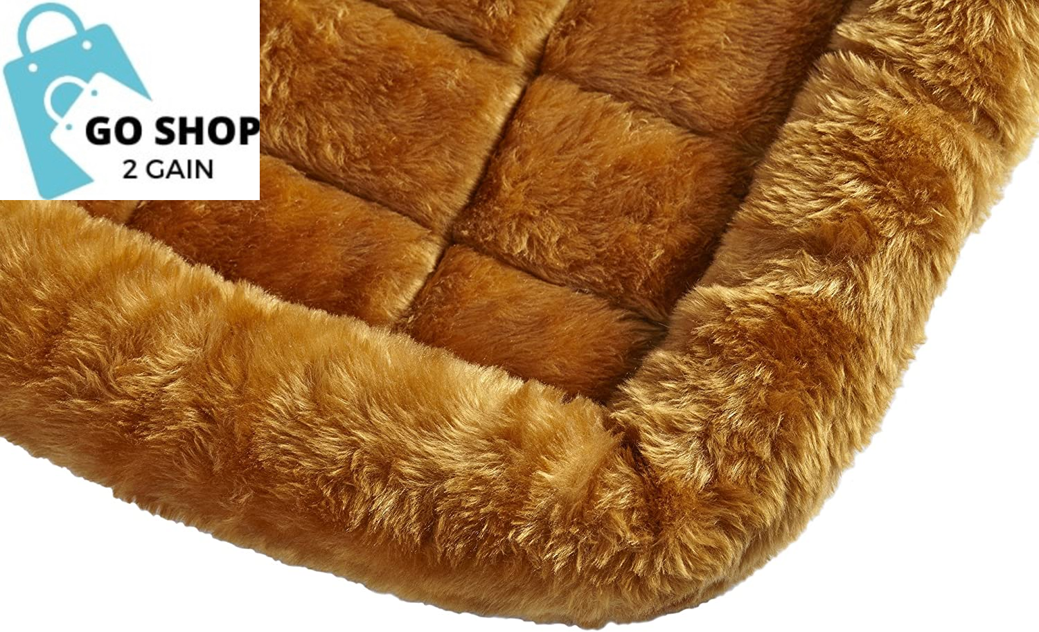 Bolster Dog Bed 18L-Inch Cinnamon Dog Bed or Cat Bed W/ Comfortable Bolster | Ideal for &quot;Toy&quot; Dog Breeds &amp; Fits an 18-Inch Dog Crate | Easy Maintenance Machine Wash &amp; Dry