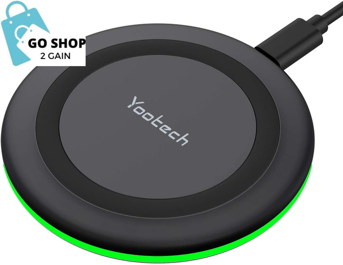 Wireless Charger,10W Max Fast Wireless Charging Pad Compatible with Iphone 15/15 Plus/15 Pro Max/14/13/Se 2022/12/11/X/8,Samsung Galaxy S22/S21/S20,Airpods Pro 2(No AC Adapter)